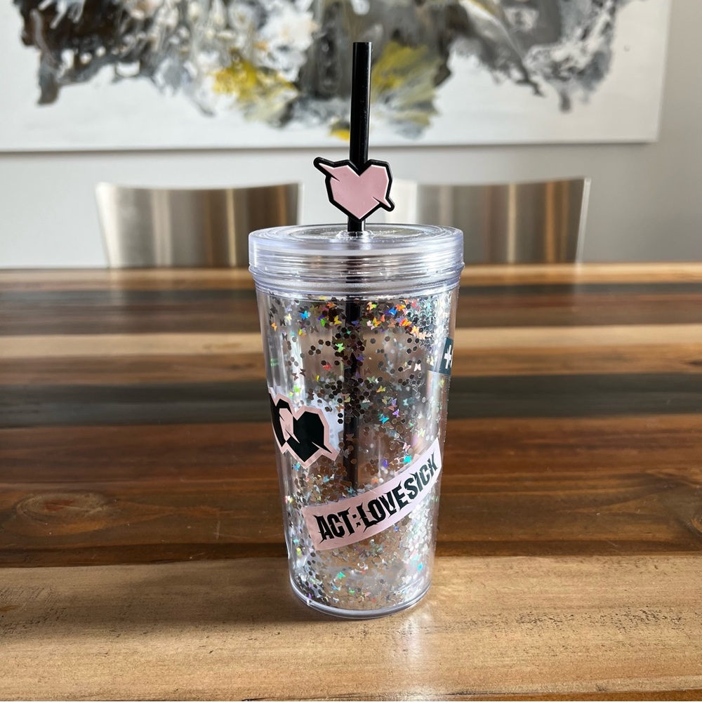Txt tomorrow x together lovesick world tour cold cup tumbler nwb